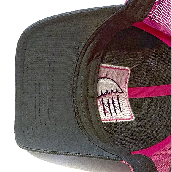 Richardson 112 Virgin Islands Castaway Tour Co Trucker Cap SnapBack Hat Pink Gry - Picture 14 of 16